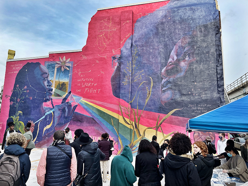 Jess X. Snow J-centrel philadelphia mural